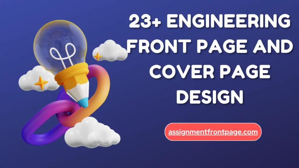 23+ Engineering front page and cover page design